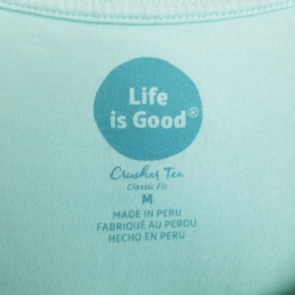 Life Is Good Down To Earth Short Sleeve Crusher Tee Classic Fit Medium - Picture 5 of 5